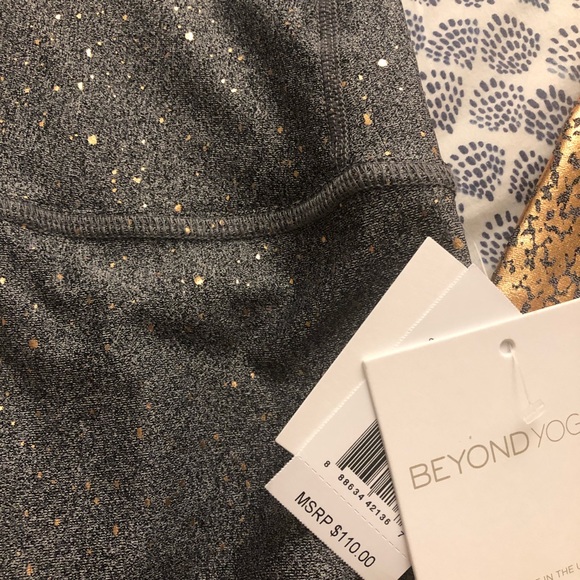NWT beyond yoga alloy leggings gray speckle - Picture 4 of 6